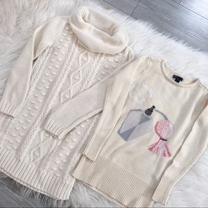 GAP kids knit sweater top and sweater dress